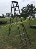 10ft antique wooden Apple ladder