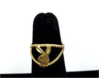14k Gold Playboy Ring