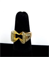 10k Gold and Diamond Ring