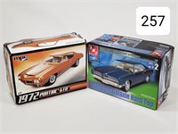 1972 Pontiac GTO & 1969 Ford Galaxie Model Kits