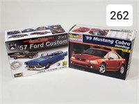 '57 Ford Custom & '99 Mustang Cobra Model Kits