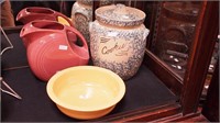 Two pieces of Fiesta Ware including yellow