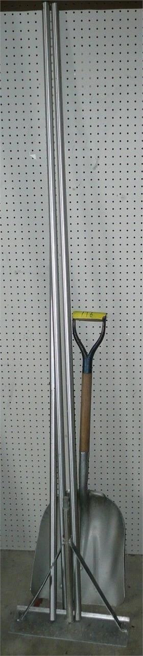 Snow Rake and Scoop Shovel