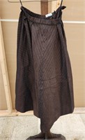 Women's Vintage Skirt, Brown and Black, Size