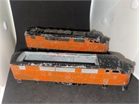 Two Locomotives for repair Model Train Car