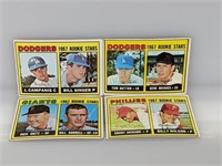 1967 Lot Of Four Rookie Stars