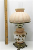 Antique Parlor Lamp Peach Color