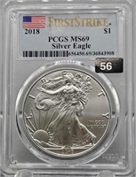 2018 U.S. Silver Eagle - PCGS