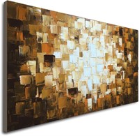 Textured Abstract Oil Painting  60 x 30 inch