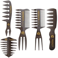 5PCS Men's Pompadour Hairstyling Combs