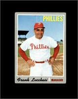 1970 Topps #662 Frank Lucchesi VG to VG-EX+