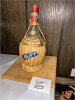 Vintage Wine Bottle and Cutting Board
