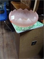 Large pink bowl