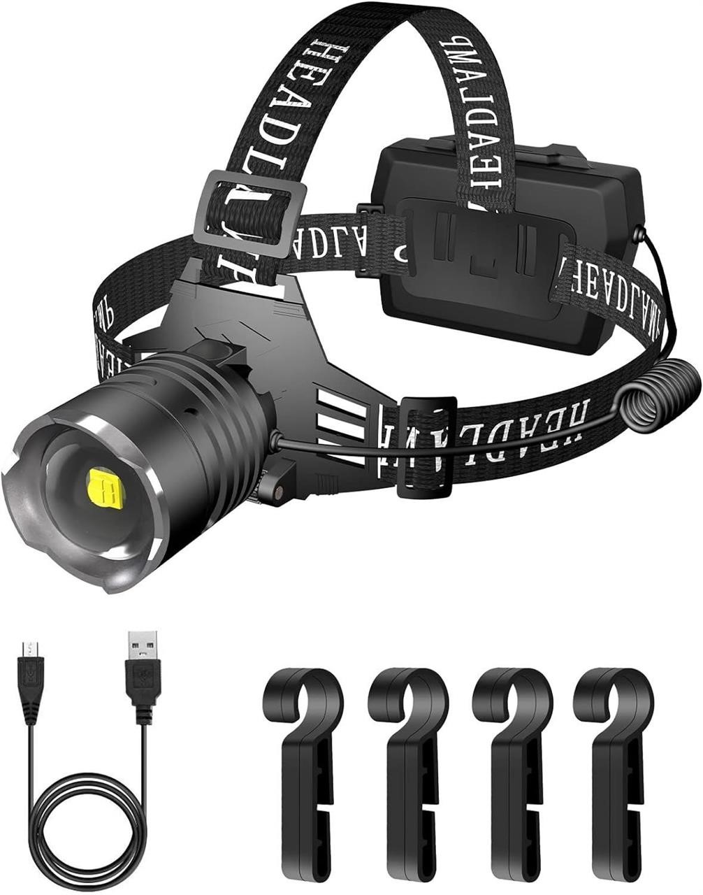 NEW $40 LED Headlamp USB Rechargeable