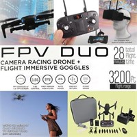 Vivitar - VTI FPV Duo Camera Racing Drone - Black