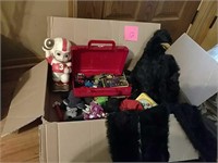 Box of toys, marbles, games, collectibles