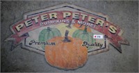 Peter Peter's Pumpkin Sign (Wood) 36" x 19"