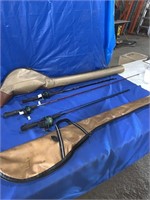 3 fishing rods, comes with Johnson reels and