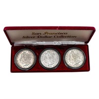 [3] 1880-1882 San Fran Silver Dollar COLL. Set