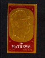 1965 Topps Gold Embossed #26 Ed Mathews