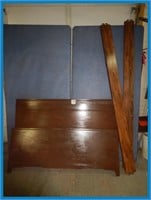 WOODEN BED FRAME- 57" WIDE X 76" LONG