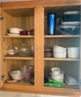 Content of Cabinet Bowls Measuring Cups &  more