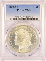 Near Gem 1885-CC Morgan Dollar.