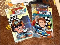 NASCAR comic books, vinyls, casino style computer