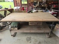 Very large workshop table