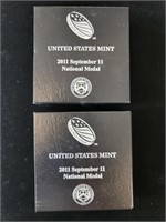 2 - 9/11 Silver Dollar Commems