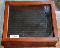 PROGRESSIVE ROSEWOOD WITH GLASS LID DISPLAY CASE