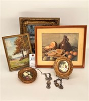 Frames, jewelry, and old Art/decor