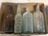 ANTIQUE GLASS BOTTLES