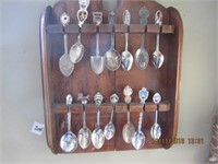 Souvenir Spoons & Rack