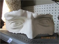 Lg. Art Pottery of Someones Eye & Nose Area