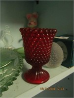 Hobnail Ruby Red Toothpick