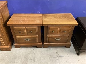 Pair of Broyhill Wooden Side Tables