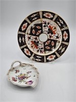 DRESDEN PIN DISH & ROYAL CROWN DERBY 6" PLATE
