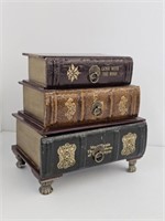 CHEST OF BOOKS - 11.25" H X 10.75" W X 8" DEEP