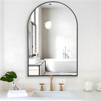 COFENY ARCHED BLACK FRAMED MIRROR 20x30in