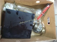 Lamp, box, chemistry glass