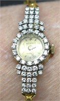 Bucherer 14K Gold Diamond Watch w/1 Carat Diamonds