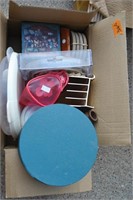 box of household items