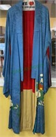 Authentic vintage Japanese silk kimono with