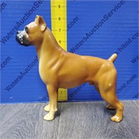 Plastic Boxer Dog Figurine .