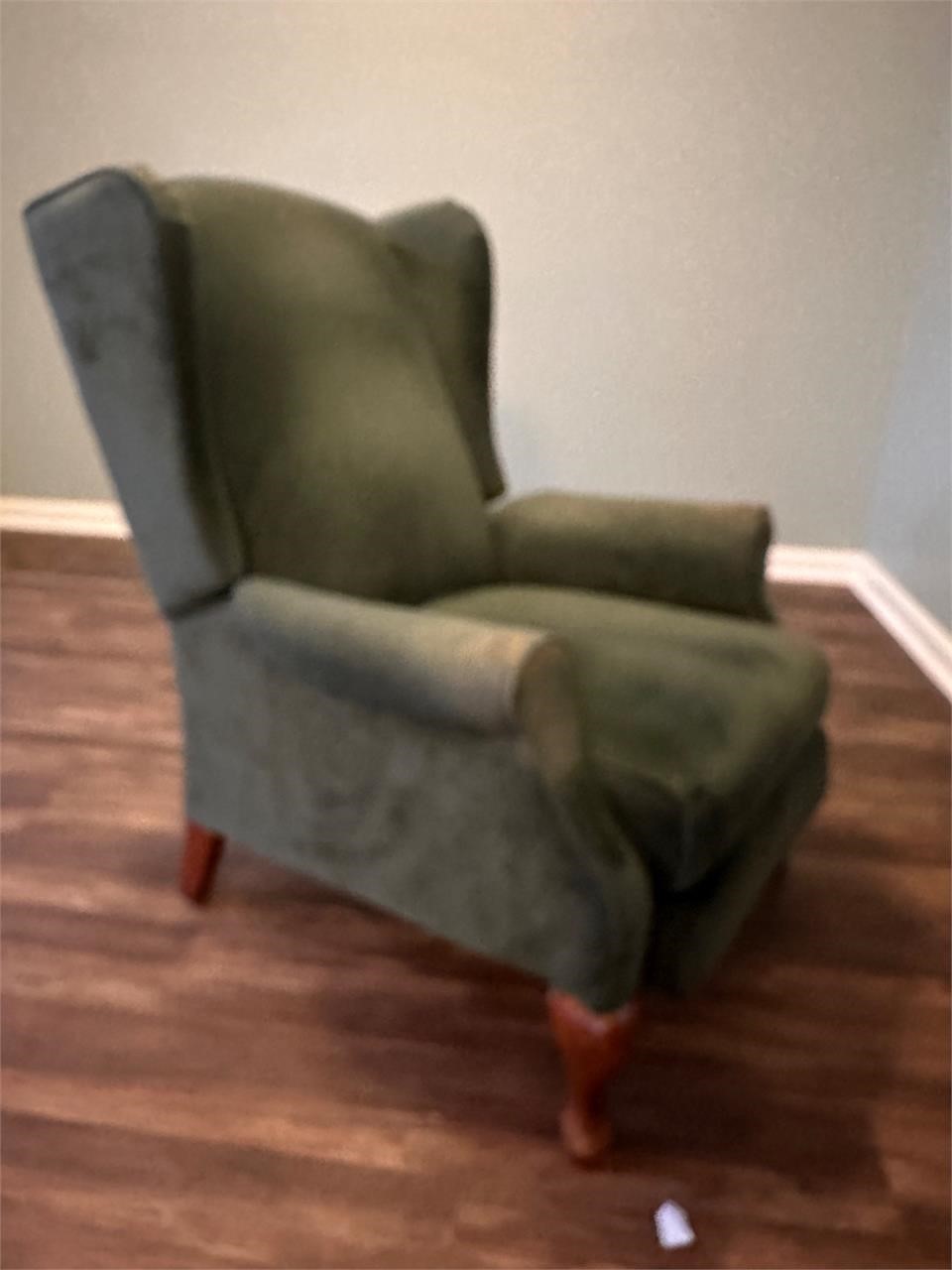 Wingback Suede Recliner Chair