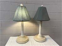 (2) Plastic Table Lamps