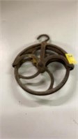 Vintage iron pulley