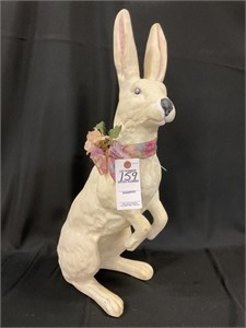 Very Large Ceramic Bunny w/ Bow