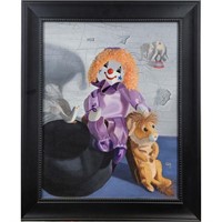 Anita Gish Kansas 20th C O/C Circus Icon Painting